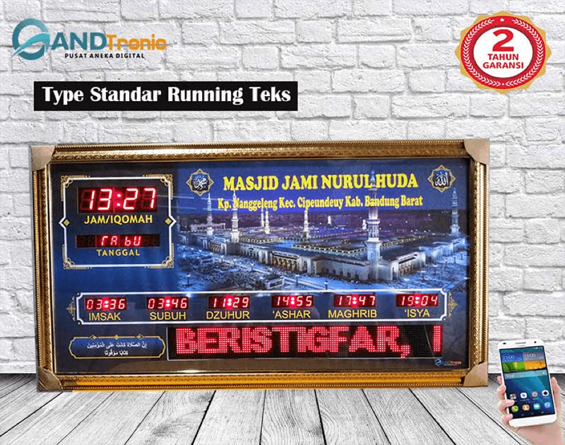 Jam Digital Masjid Type Standar Running Teks Jasa Landingpage Jam Digital Masjid Type Standar Running Teks Jasa Landingpage