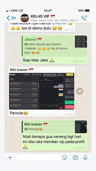 Testimoni Kelas Trading VIP Jasa Landing page 13