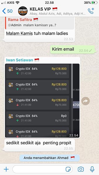 Testimoni Kelas Trading VIP Jasa Landing page 14