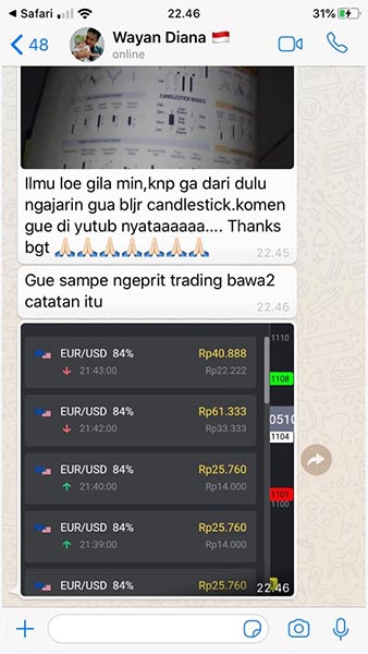 Testimoni Kelas Trading VIP Jasa Landing page 16