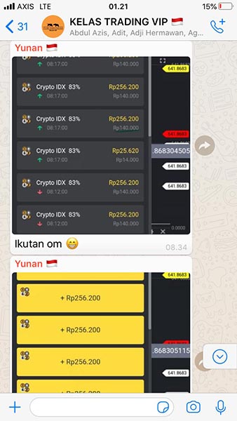 Testimoni Kelas Trading VIP Jasa Landing page 6