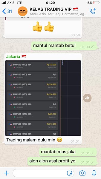 Testimoni Kelas Trading VIP Jasa Landing page 7