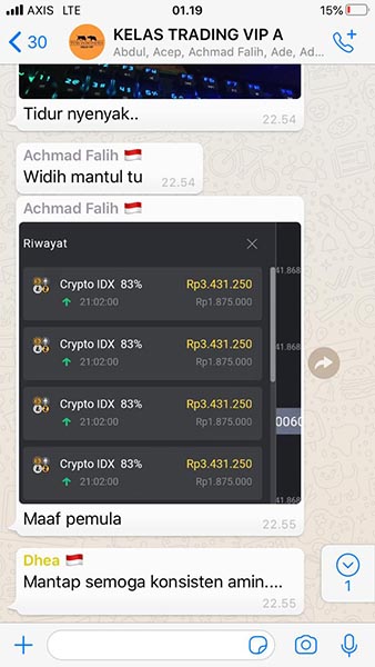 Testimoni Kelas Trading VIP Jasa Landing page 8