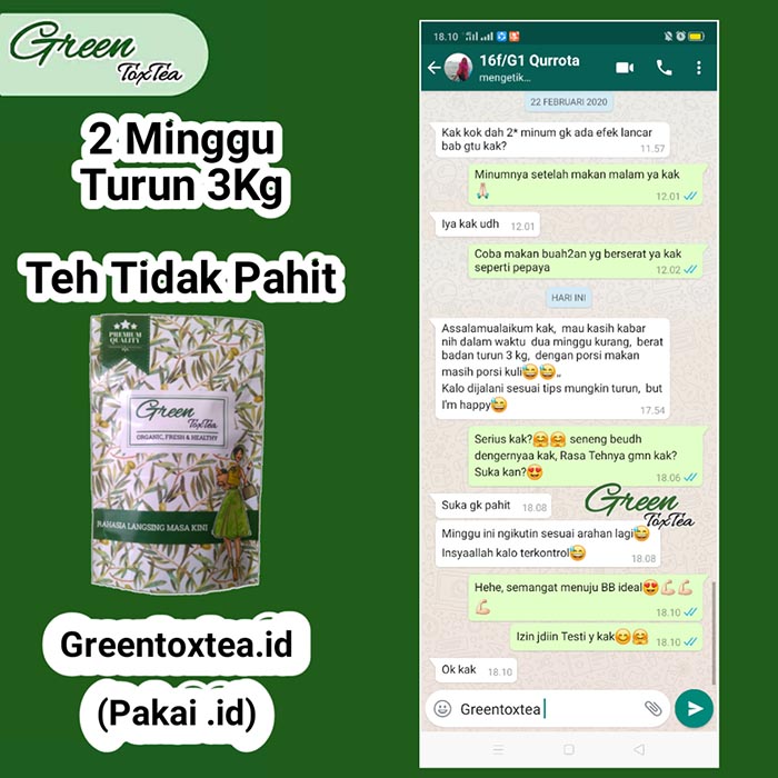 Testimoni GreenTozTea Jasa Landing Page 1