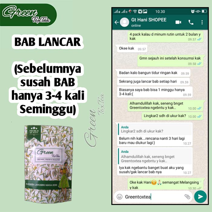 Testimoni GreenTozTea Jasa Landing Page 8