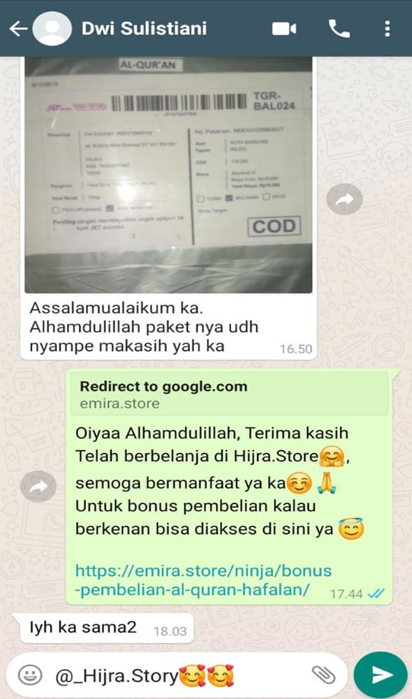 Testimoni Pelanggan Emira Jasa Landingpage 1