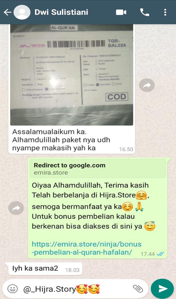 Testimoni Pelanggan Emira Jasa Landingpage 7