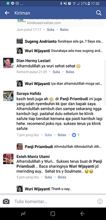 Testimoni Klinik Wasir Safute Prabeswari Jasa Landingpage 11 Testimoni Klinik Wasir Safute Prabeswari Jasa Landingpage 11