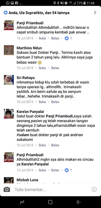 Testimoni Klinik Wasir Safute Prabeswari Jasa Landingpage 2 Testimoni Klinik Wasir Safute Prabeswari Jasa Landingpage 2