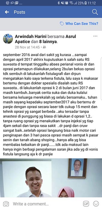 Testimoni Klinik Wasir Safute Prabeswari Jasa Landingpage 8 Testimoni Klinik Wasir Safute Prabeswari Jasa Landingpage 8