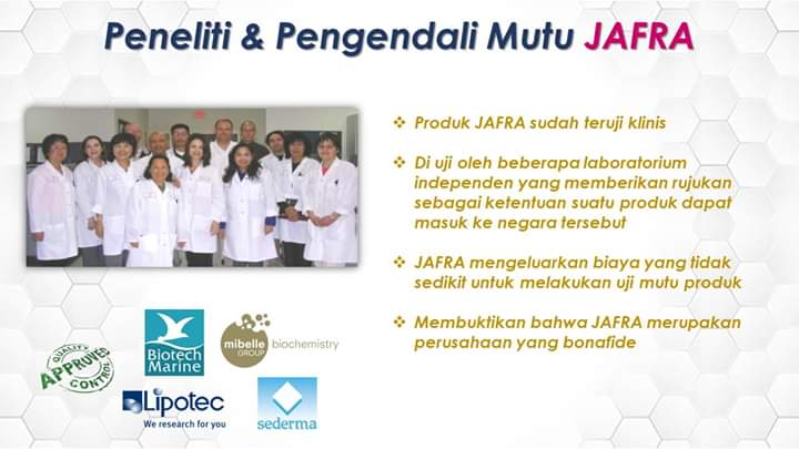 Peneliti pengendali mutu jafra Peneliti pengendali mutu jafra