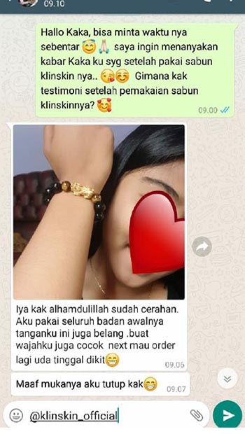 Testimoni KlinSkin Bodycare Jasa Landing Page 1