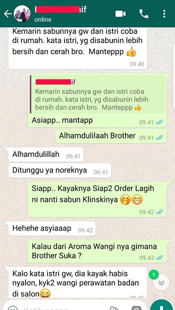 Testimoni KlinSkin Bodycare Jasa Landing Page 6