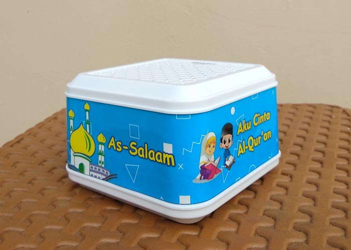 Warna biru speaker tahfidz anak as salaam jasa landingpage