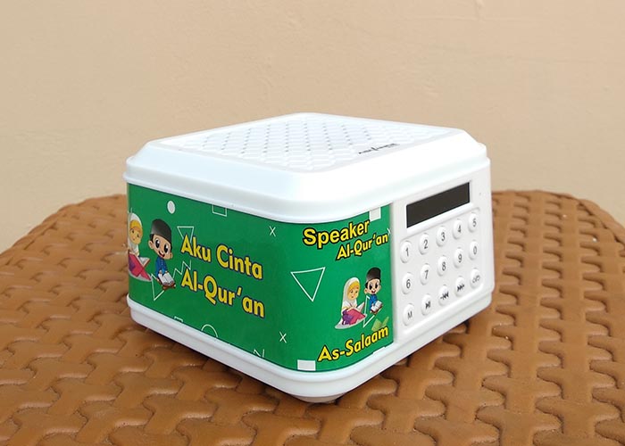 Warna hijau speaker tahfidz anak as salaam jasa landingpage
