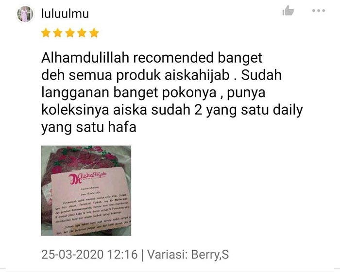 Testimoni Aiska Hijab Jasa Landingpage 5 Testimoni Aiska Hijab Jasa Landingpage 5