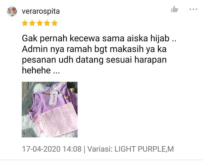 Testimoni Aiska Hijab Jasa Landingpage 6 Testimoni Aiska Hijab Jasa Landingpage 6